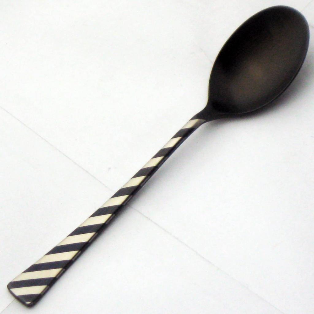 Nagao Black Teaspoon 13cm Stainless Steel Black Oxide Laser Processed Made In Japan 18-8