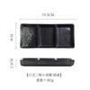 Ceramic dish Japanese kitchen sauces Commercial dipping sauces soy sauce vinegar saucer Household three side dish seasoning bowl