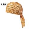 Hiking Headband Paisley Cooling Headscarf Cap Set, Sweat Wicking Adjustable Elastic Strap Bandana Straps Fit Breathable Hand Washable Headwrap Hat