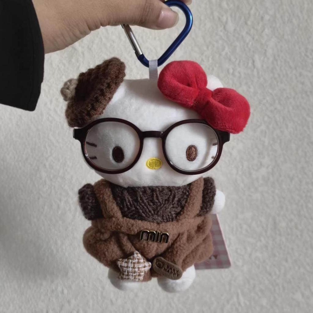 Sanrio Hello Kitty Plush Keychain Charm Strap for Car Decoration
