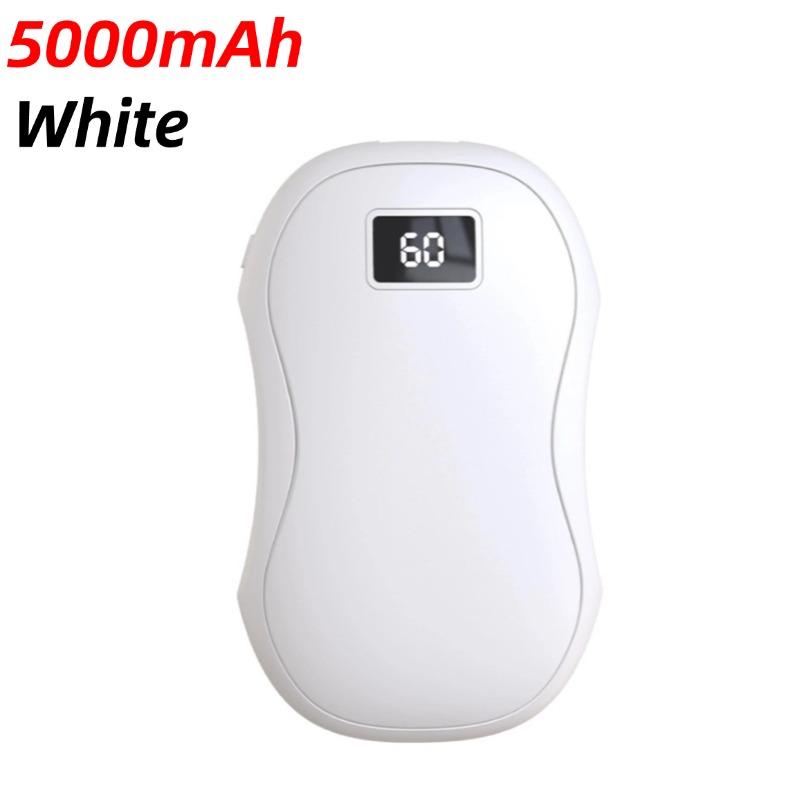 Încălzitor de mâini de iarnă 2 în 1 Mini încălzitor de mâini portabil Încărcare USB Încălzitor de mâini cu două fețe Afișaj digital Încălzitor de mâini cu încălzire rapidă