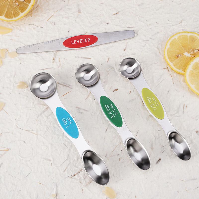 ZISIZ Stainless Steel Double-Ended Measuring Spoon Set