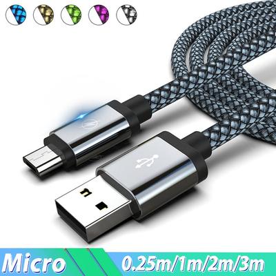 Mikro USB telefono laidas Android įkroviklio laidas Kabel Micro USB įkrovimo laidas skirtas Samsung S6 S7 Huawei OPPO Oneplus Xiaomi Redmi 5 Plus 7A 7 6 6A S2