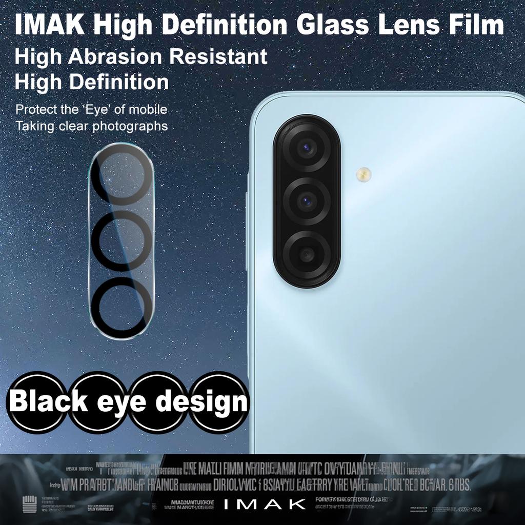 For Samsung Galaxy A17 4G 5G Glass IMAK High Definition Integrated Glass Lens Film Black Eye Design