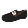 Fur Flats Women Loafers Shoes Bead Crystal Designer Casual Shoes 2025 Trend Short Plush Winter Cotton Boots Warm Botas De Mujer