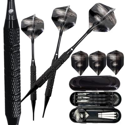 Mydarts Dart Set Aluminum Shaft Beginner Intermediate Entry Dartslive Phoenix Compatible Dart Black Barrel Flight Tip 2ba Soft Dart Case Included