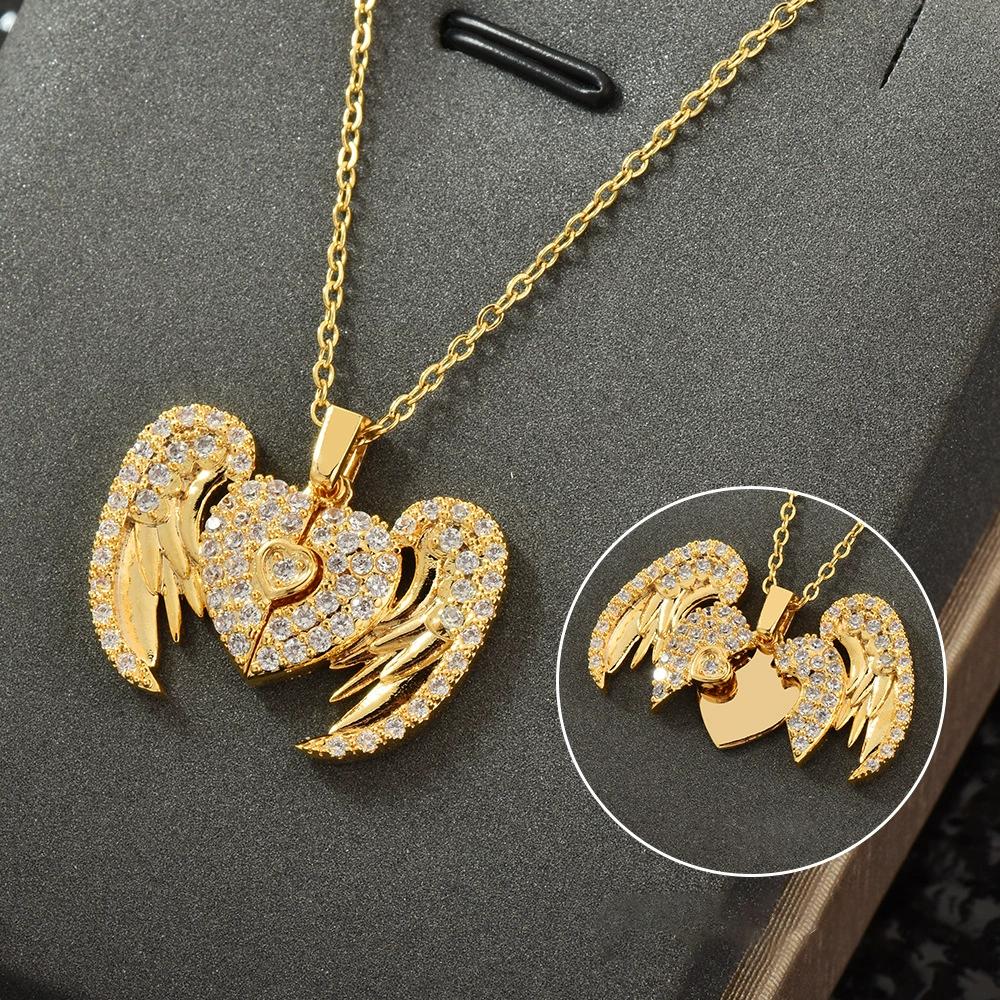 Atoztide Gravur Name Herz Halskette Personalisiert Versteckte Botschaft Edelstahl Schmuck Anhänger für Frauen Kette Geburtstagsgeschenk