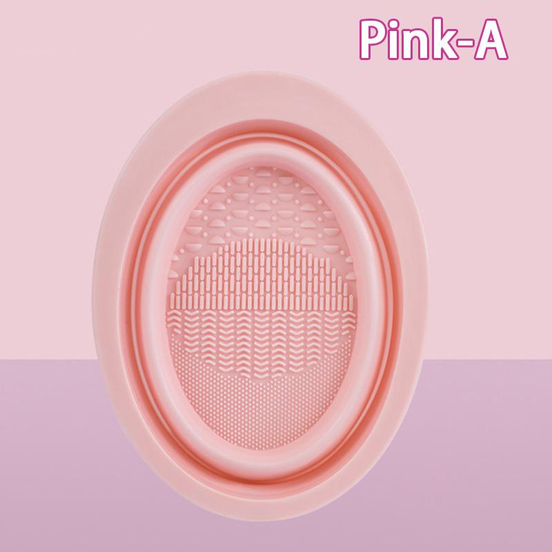 

Инструмент для чистки кистей для макияжа, складная силиконовая чаша, очиститель для косметических яиц, губка, мочалка, портативный коврик для чистки, косметика в виде кошачьих ушей