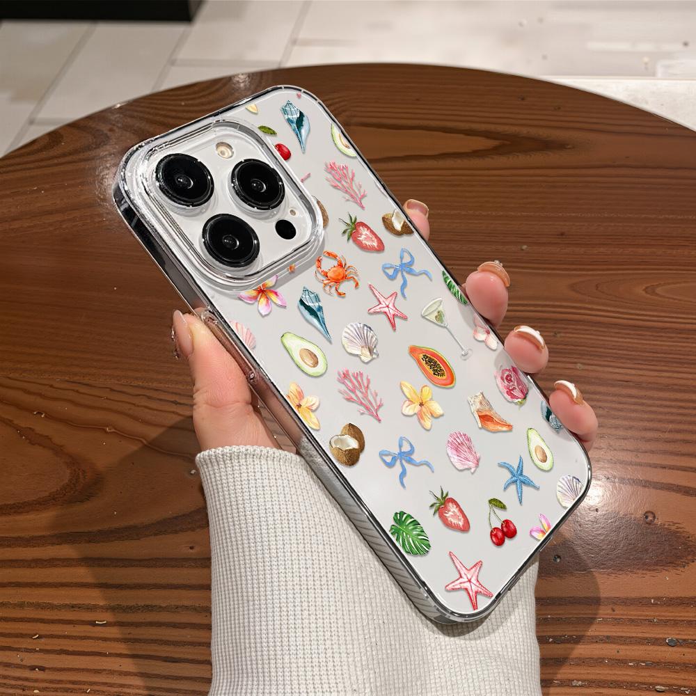 Acrylic Phone Case for iPhone 11 12 13 14 Pro 12 14 16 Pro Max for Samsung A16 A36 A56 S24 FE High-quality Painted Anti-fall Mobile Phone Case