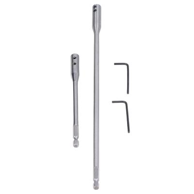 2Pcs Drill Bit Hex Extension High Carbon Steel Drills Extensions Bar with Wrench for Screws Nuts