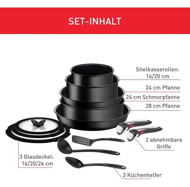 Набор посуды Tefal Ingenio Unlimited On, 13 предметов (L3959343)