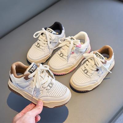 Children's Board Shoes Spring New Boy Sports Shoes Soft Soles Non-slip Casual Shoes for Girls with Small White Shoes Tide