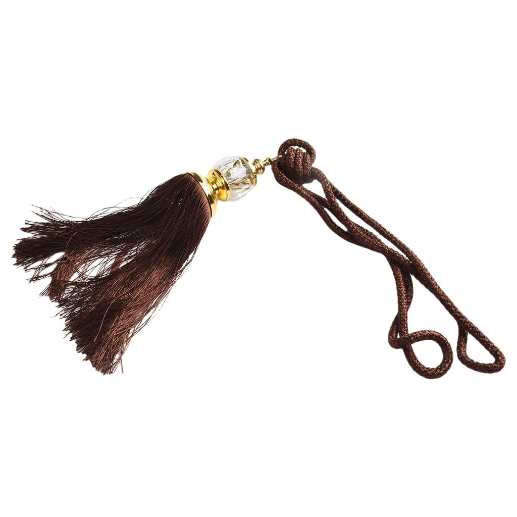 A Pair Of Luxury Curtain Holdbacks With Tassel Tiebacks And Beaded Ball