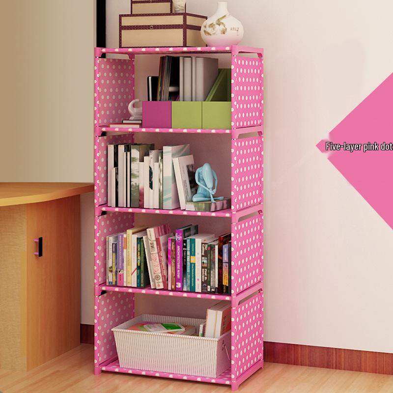 Best-Selling Multi-Layer Bookshelf: Three-Column Steel Pipe Bookcase for Home Storage & Student Organization