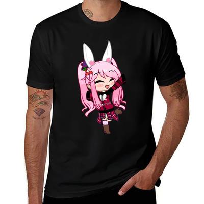 Cheerful Girl Gacha Club - Pop Style Happy Girl - Cheerful Anime Gacha Chibi Girl T-Shirt Funny T Shirts Dark Humor T-Shirt