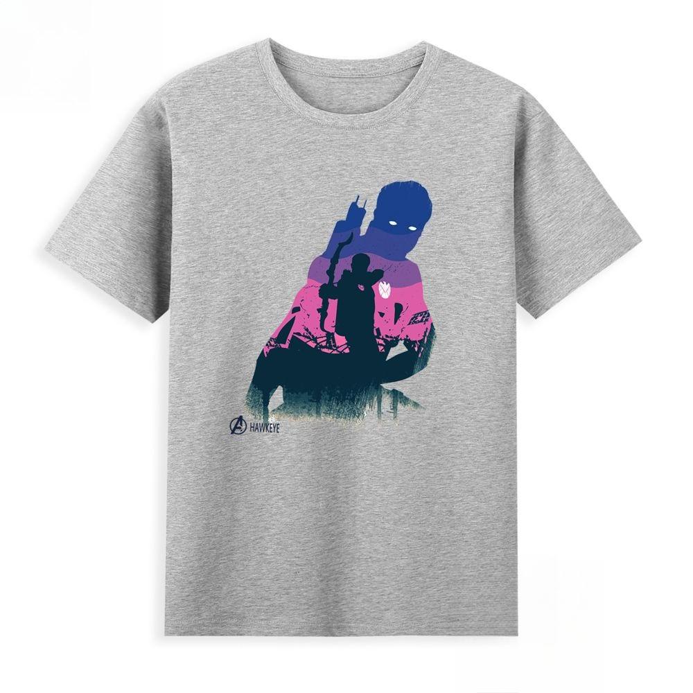Genuine  New Avengers Agents Of S.H.I.E.L.D. Eagle Eye Printed T-Shirt Casual Men's And Women's Short SleevesJacket