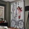Paris Girl Love Landmark French Tower Window Curtains Curtains for Living Room Decorative Items Living Room