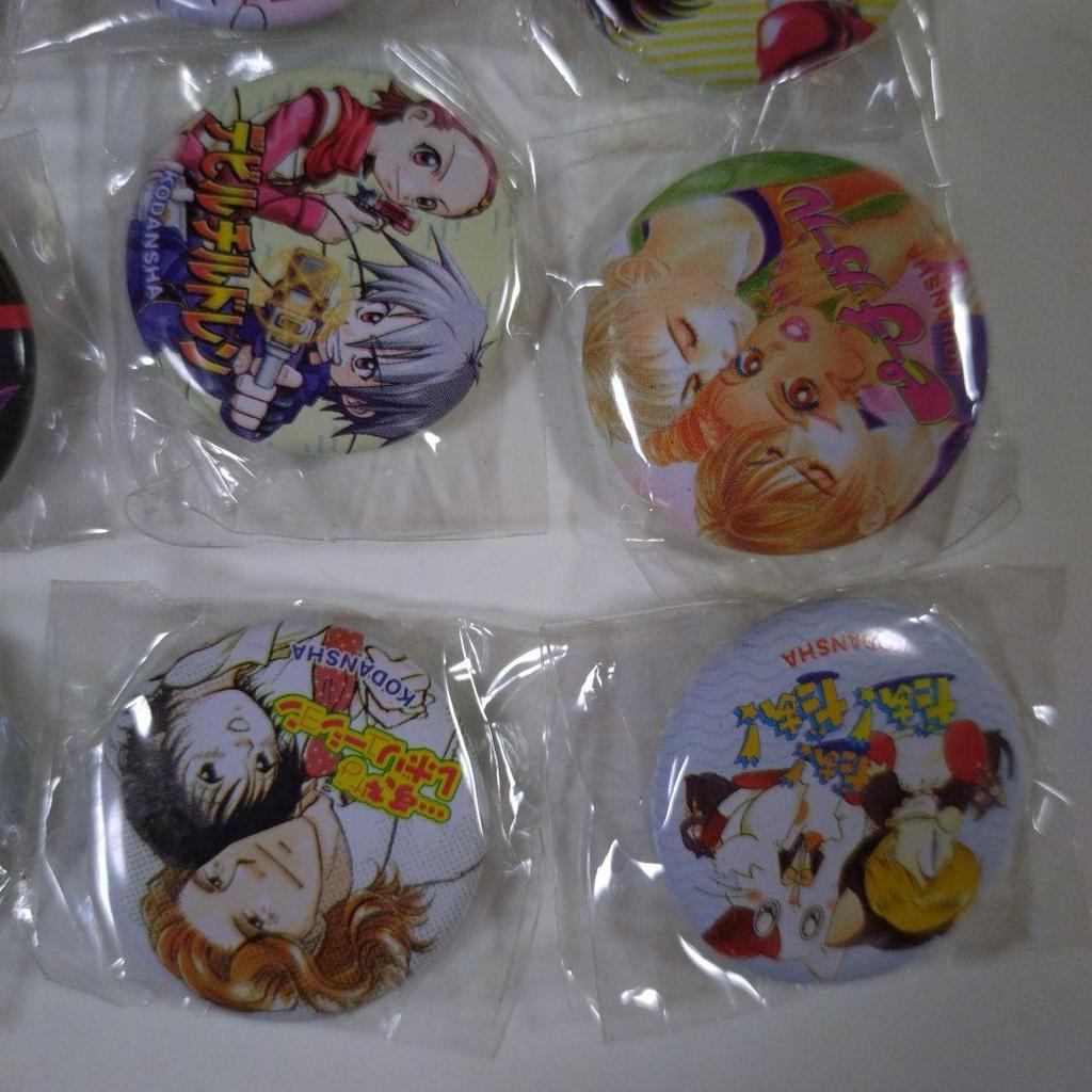 [USED] Novelty Can Badges: Ah! My Goddess, Vagabond, Tokyo Mew Mew, and Hajime No Ippo