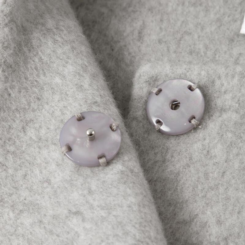 SEIFINI Women's Brushed Wool Scarf Collar Overcoat