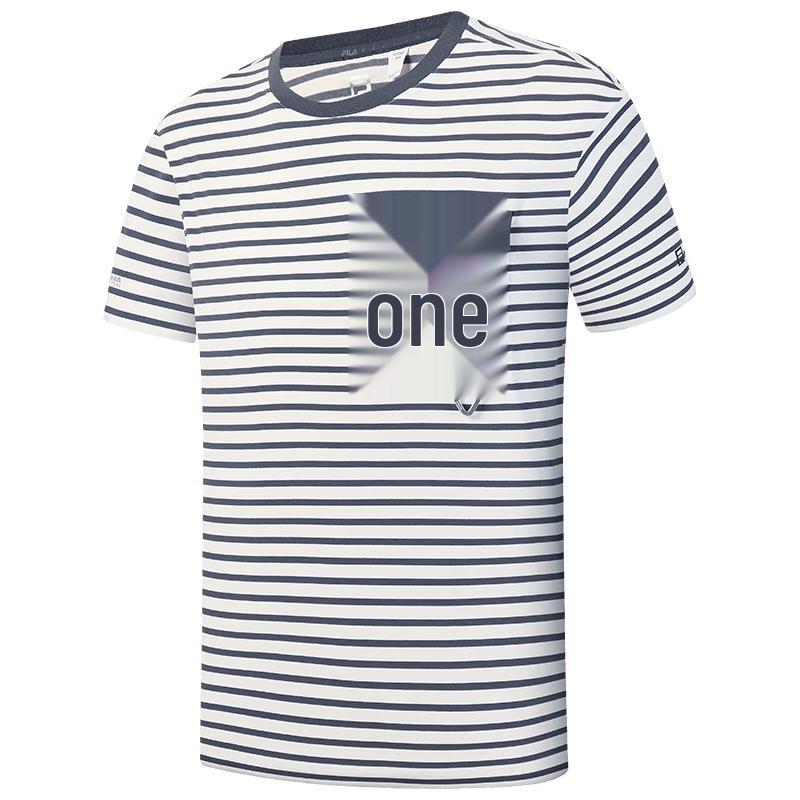 FILA Men s Striped Knit T-Shirt L