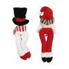 Holiday Christmas Decoration Buckle Man & Snowman Shape Velcro Curtain Buckle for Home Christmas Window Curtain Fixing Decorative Use