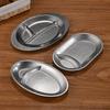 Thickened Snack Plate Oval Shaped Serving Tray Simple Dumpling Plate  Kitchen