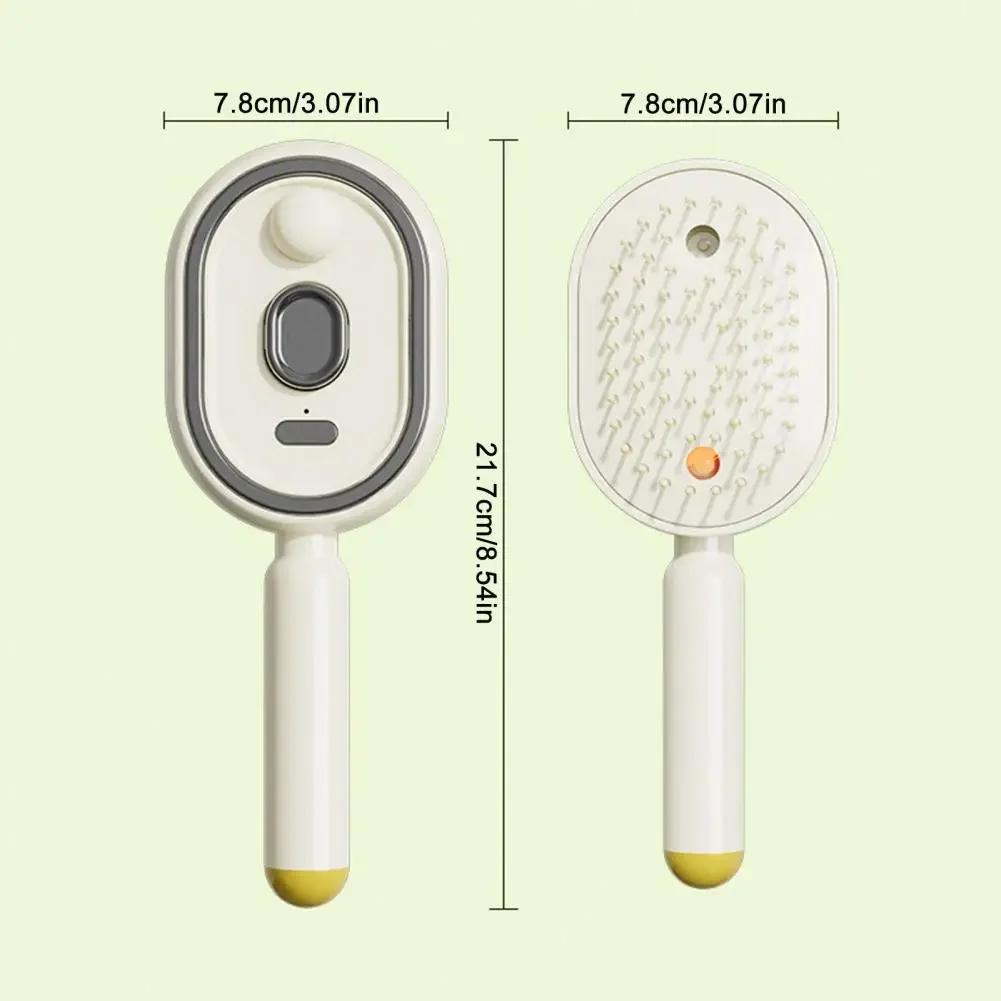 Multifunktionale Massagebürste Elektrische Dampf-Haarbürste USB-C-Ladung Sprüh-Dampf Glättbürste Anti-Frizz Styling-Kamm