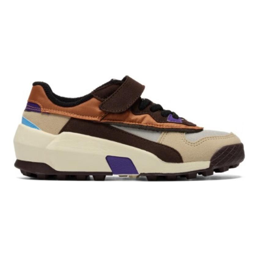 ONITSUKA TIGER Admix Runner Comfortable Versatile Low Top Casual Shoes Kids Sneaker Gray Brown 1184A087-020