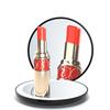 Portable Rechargeable LED Makeup Mirror with Stepless Dimming, Double-Sided Folding Design, Ideal for Travel