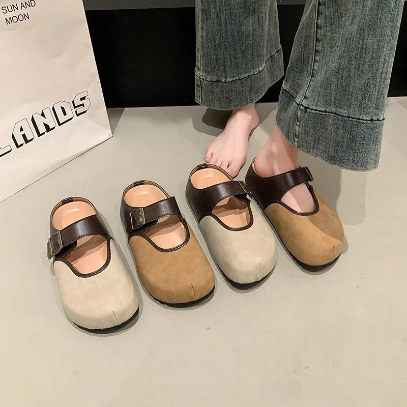 Fashion Flat Platform Women Mules Shoes Casual Slippers Summer Women Sandals 2025 Designer Brand Slingback Flip Flops Mujer Slides Shoes