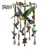 Nature-inspired Wind Chime Outdoor Bird Chimes, Decorative Hanging Pendants, Acrylic Garden Ornament Window Hangings for Porch Patio Decorations Cozy
