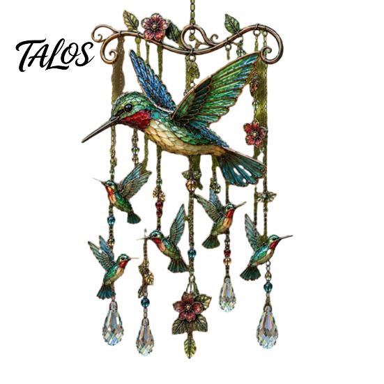 Nature-inspired Wind Chime Outdoor Bird Chimes, Decorative Hanging Pendants, Acrylic Garden Ornament Window Hangings for Porch Patio Decorations Cozy
