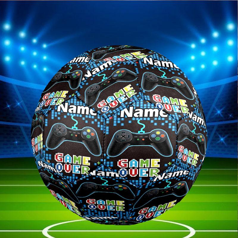 Custom Name Personalized Game On Print Size 5 Soccer Ball Training & Match Football, for Team, Kicking, Gift for Football Enthusiasts