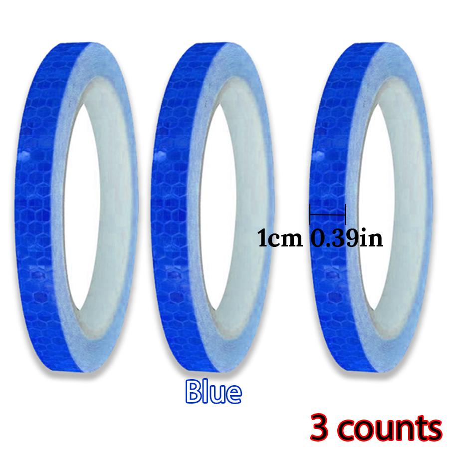 Auto Reflektierende Aufkleber Motorrad Fahrrad Reflektor Sicherheitswarnung Felgenaufkleber Band Auto Zubehör Auto Dekoration