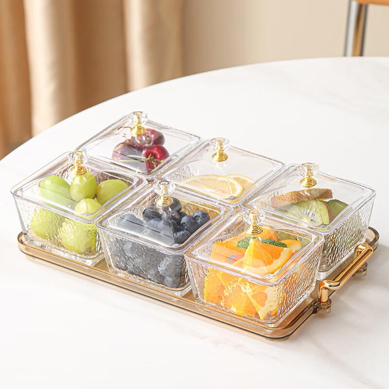 European Style Glass Divided Serving Set