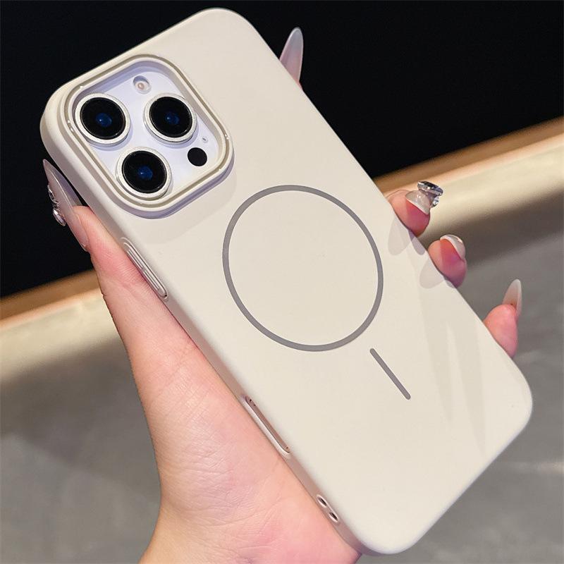 Frosted Magnetic Hard Case for iPhone Models: 12, 13, 14, 15, 16 Pro Max - Full Coverage PC