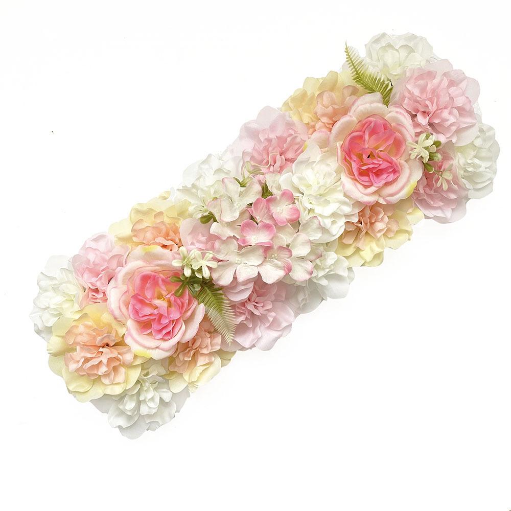 Wedding Simulation Flower Silk Flower, Decorative Fake Flower Row Hotel Flower Wall Road Lead Wedding Arch Flower Arrangement