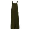 Women's Fashion Flannel Color Casual Vintage Sleeveless Button Jumpsuit