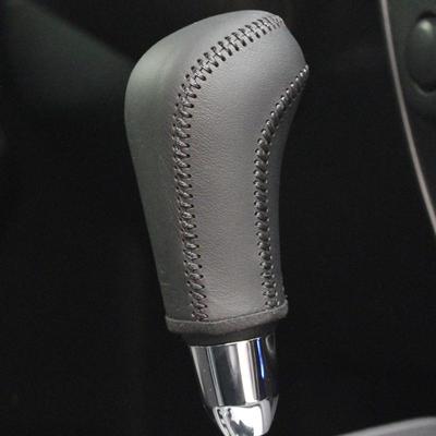 Černá originální kůže ručně šité kryty hlavice řadicí páky pro Suzuki Jimny Swift Grand Vitara Automatic