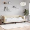 VidaXL Daybed with Mattress Cream 100x200 Cm Fabric 3196807
