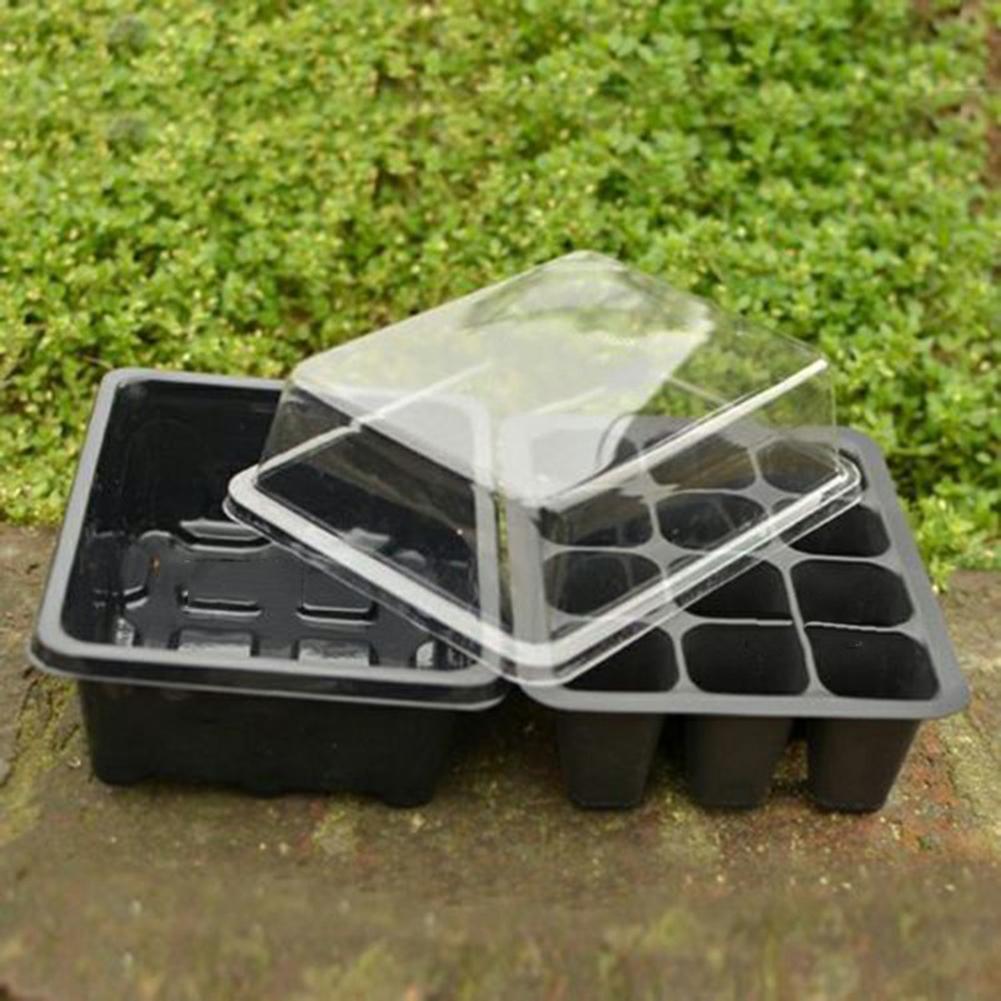 Seed Starter Kit 12 Cells Seedling Trays Gardening Germination Tray Plant Grow Kit for Gardening