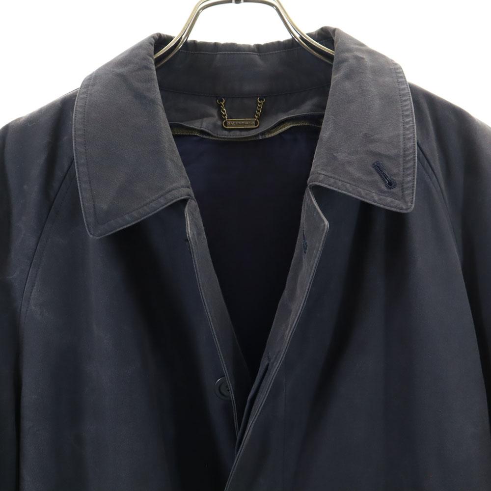 BALENCIAGA 80s 90s Old Japanese Standard Stainless collar coat With liner Men's Used