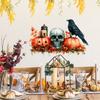 Pvc Pumpkin Halloween Skull Black Bird Maple Leaf Wall Sticker Living Room Decor