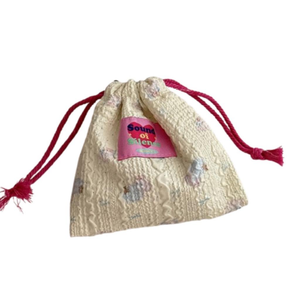 

Hand-Held Cute String Bags Portable Cartoon Makeup Bag Drawstring Storage Bag Home Supplies Style 3