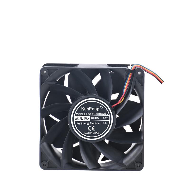 BEYOU DC14038 12V High Airflow Dual Ball Bearing Cooling Fan CN plug (adapter included)