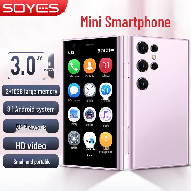 S23PRO Mini Smartphone: 3.0" Screen, 3G Network, Android with Google Play Store.