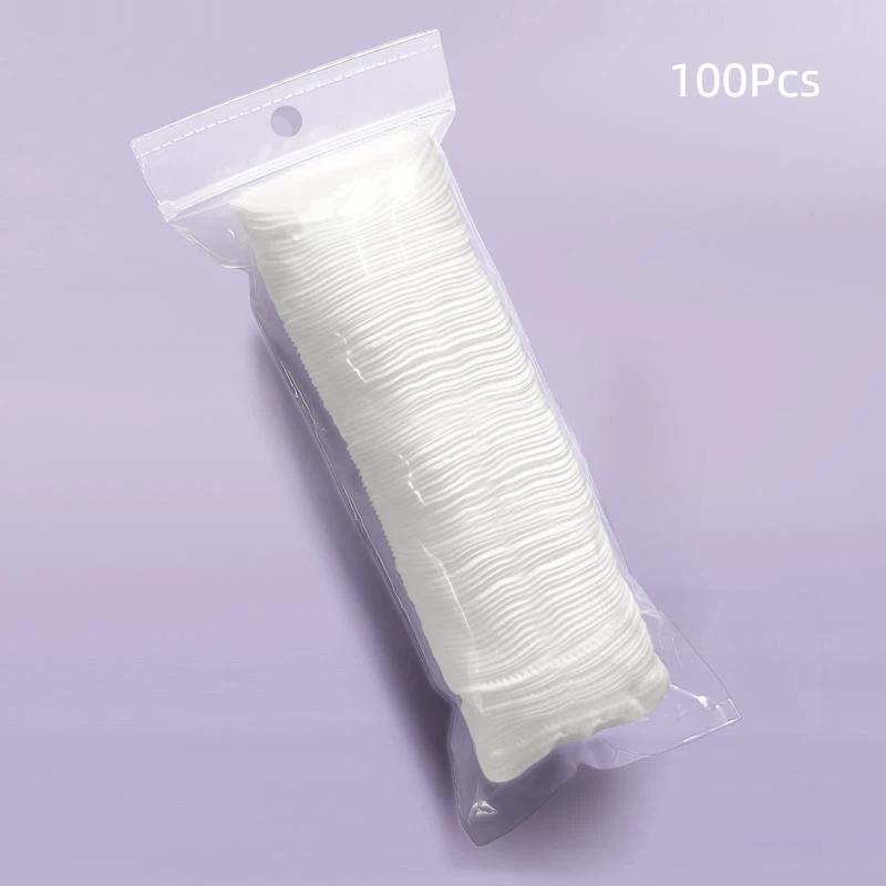 100/120Pcs Soft Round 3 Layer Disposable Makeup Remover Cotton Pads Facial Cleaning Cosmetic Beauty Skin Care Wipes