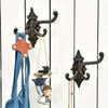 1 peça Ganchos Multifuncionais Vintage de Ferro Fundido, Fácil Instalação, Robusto e Durável, Design Giratório para Banheiro, Casa de Fazenda, Jardim, Garagem