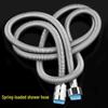 Stainless Steel Reinforced Flexible Bathroom Shower Hose (1.5/2m) - Explosion-Proof
