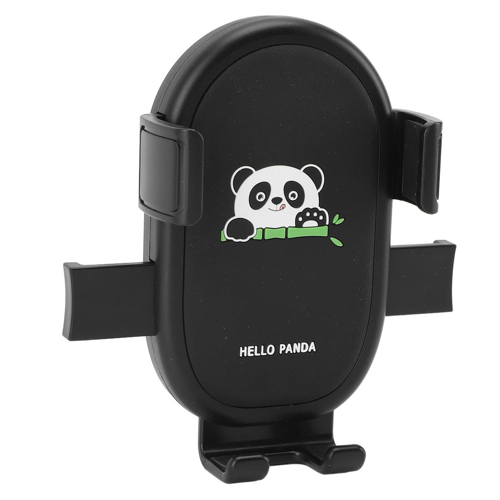 Cycle Phone Holder Shock Absorbing Quick Release All Around Protective Panda Pattern Handlebar Phone